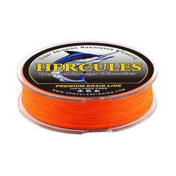 HERCULES Orange fade free fishing line 4 Strands 6LB-100LB PE Braided Fishing Line